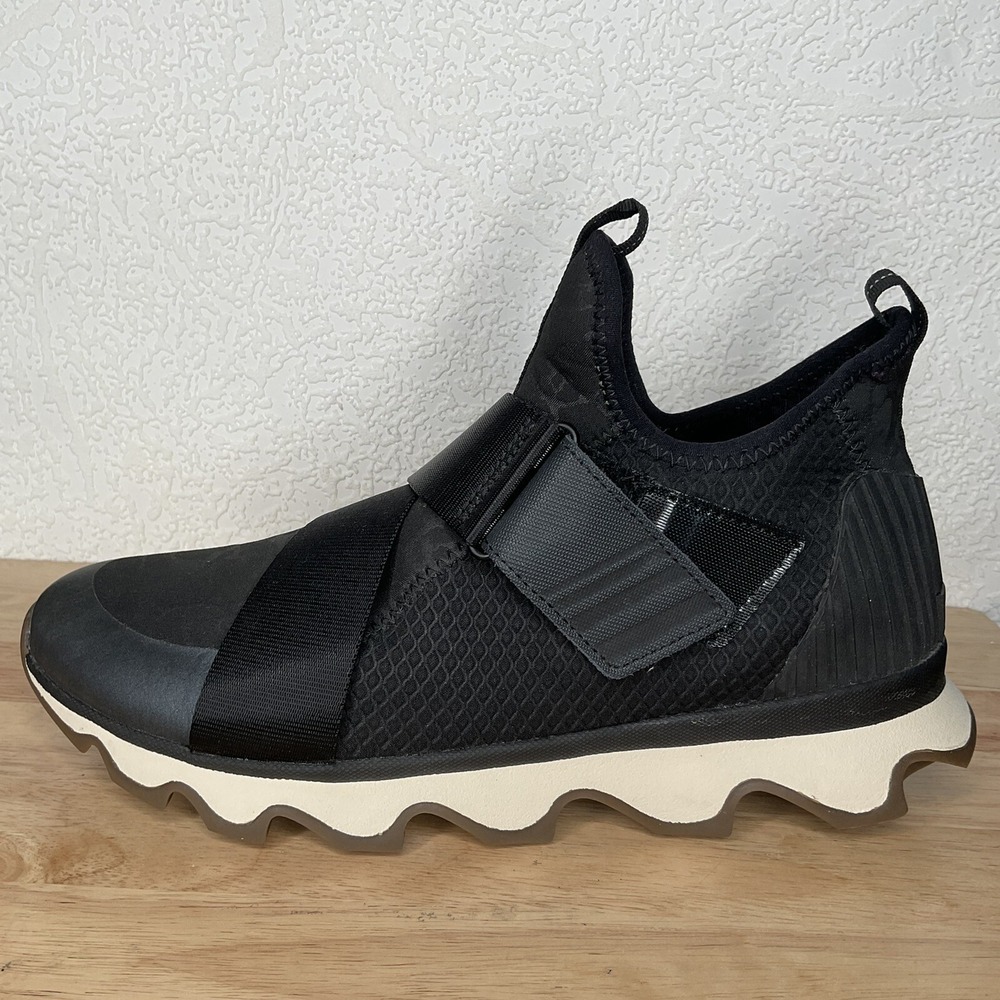 Sorel Womens Kinetic Sneak NL3374-010 Black Slip On Sneaker Shoes US 10,5/EU41,5